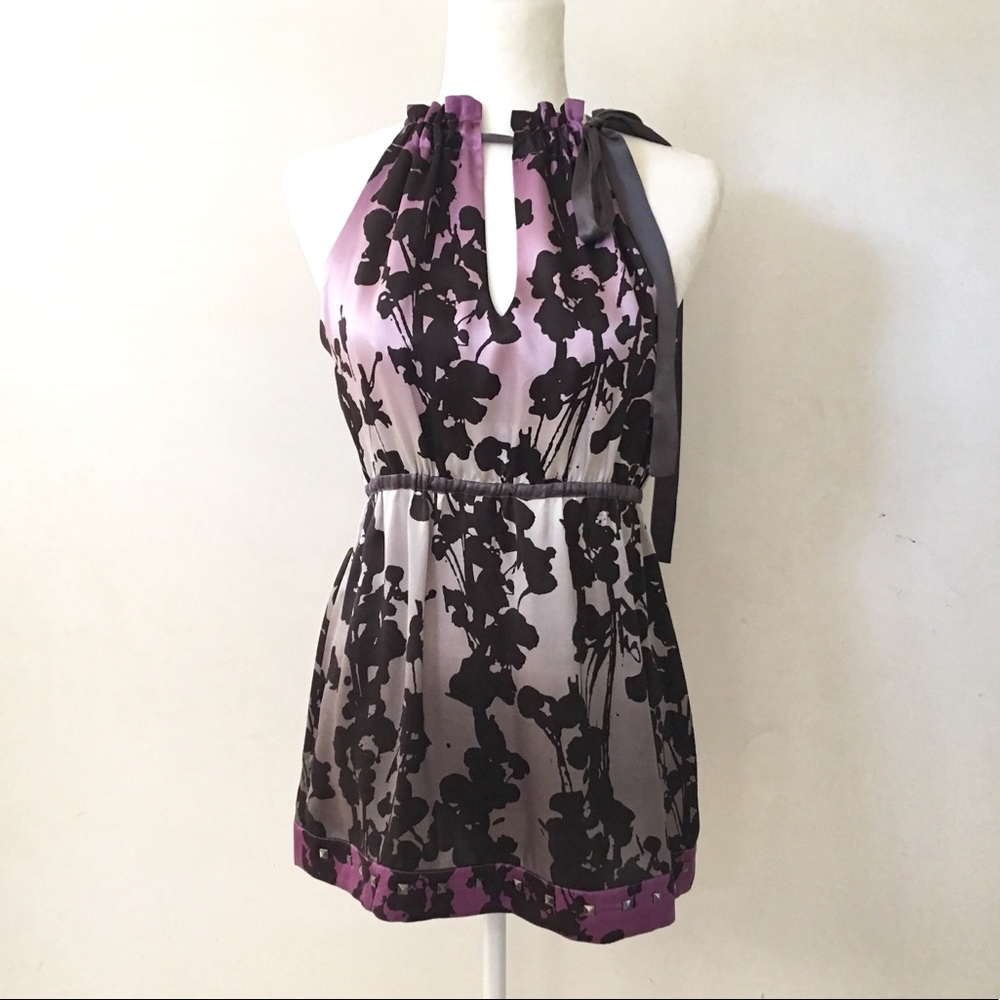 HALE BOB Tie Neck Tunic Silk 100%